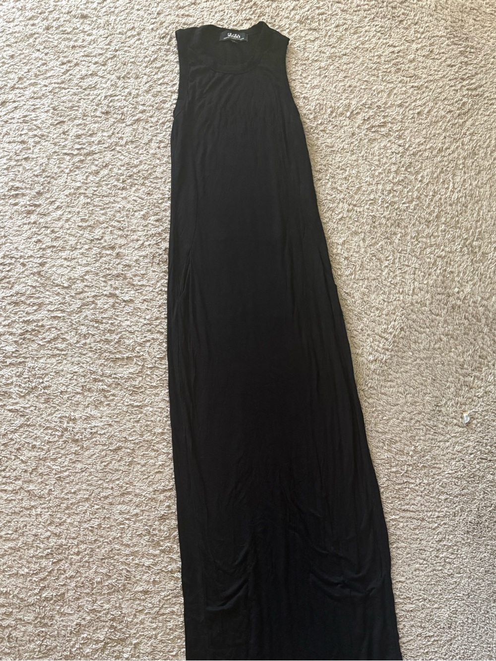 Lulu's Black Sleeveless Maxi Skirt Dress